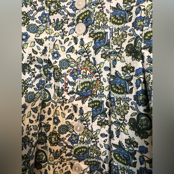 Exquise x Anthropologie Tobie Mini Shirt Dress in Multi-Floral, Size M (Petite) - Picture 6 of 12